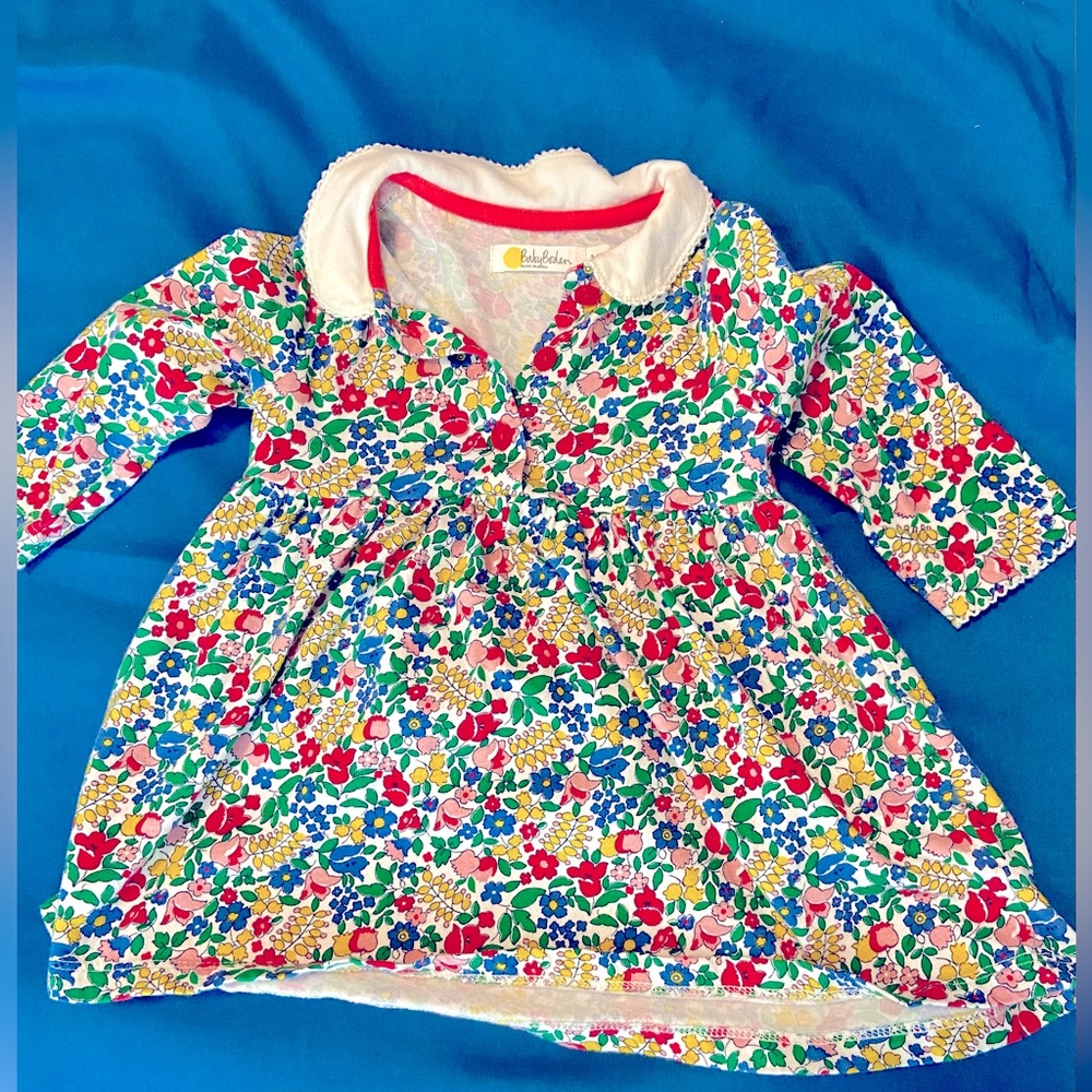Baby Boden dress, 3-6 months size. Adorable primary color print.
